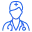 Free doctor follow-up consultation support icon